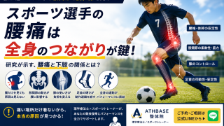 腰が痛いのに、なぜ股関節・膝・足首を見るの？｜スポーツ選手の腰痛を「全身」から考える理由