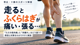 【帯広・ふくらはぎの痛み】走ると痛い・張る｜「ただの筋肉痛」と肉離れはどう違う？